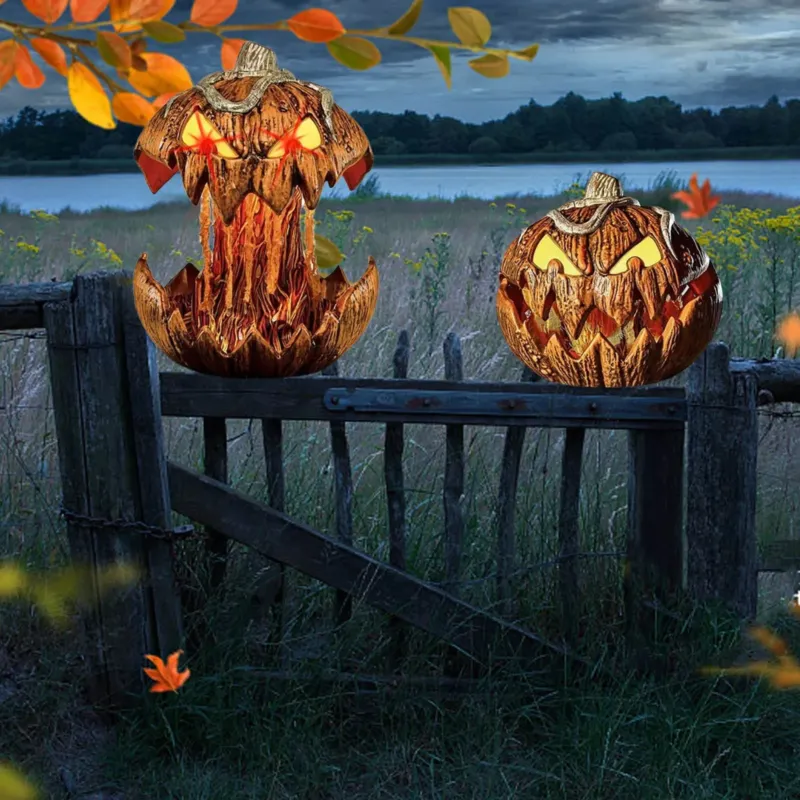 Spooky Pumpkin Voice Activated Halloween Decor - Image 0