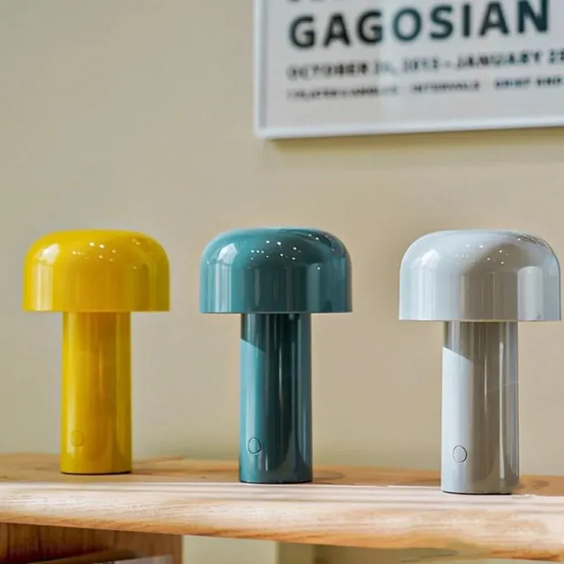 Italian Style Rechargeable Mushroom Table Lamp - Image 0