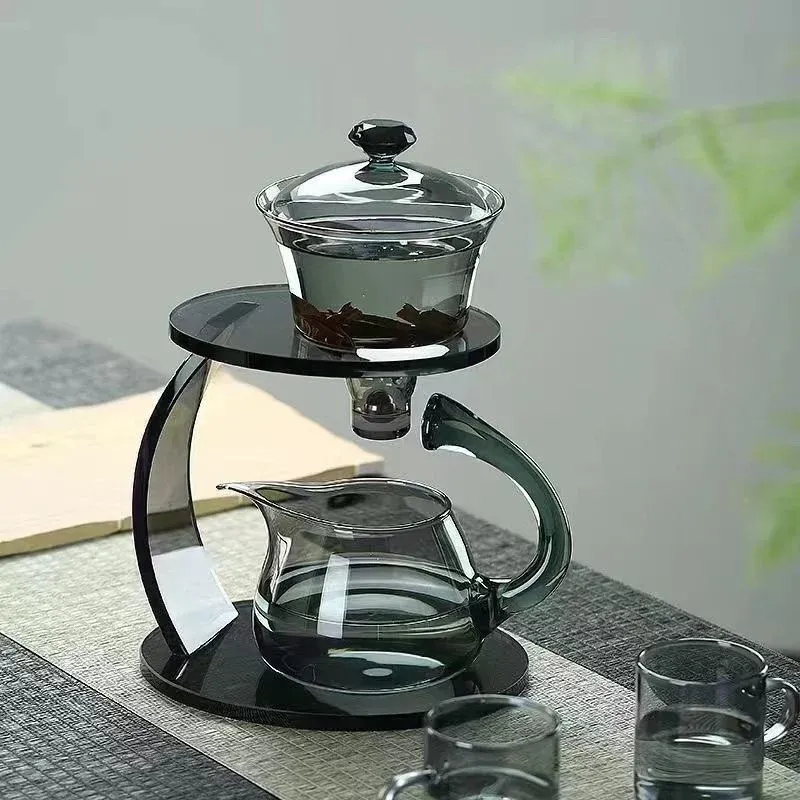 Smooth Arch Glass Magnetic Teapot Set - Image 0