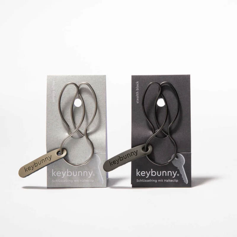 KEYBUNNY - Schlüsselring mit Halteclip - 2er-Set | keybunny