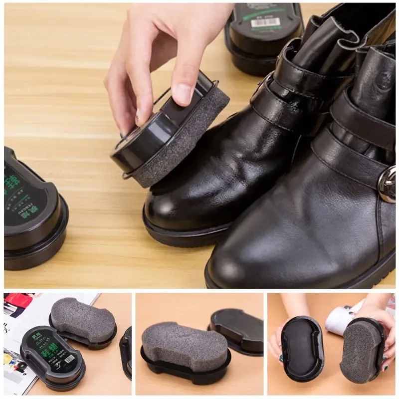 Leather Polisher Sponge Liquid Cleaning Wax Brush - Image 0