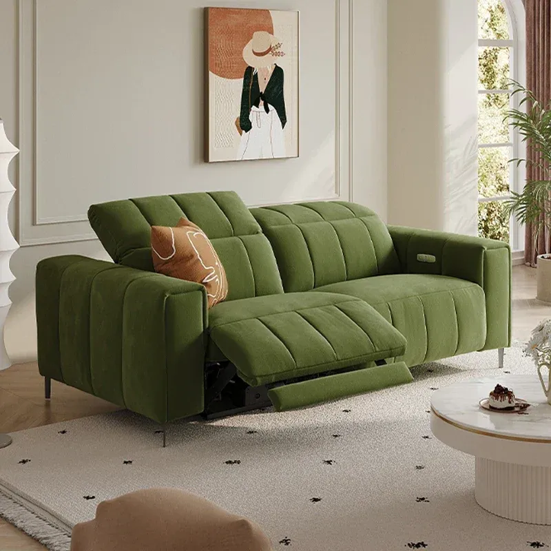 Premium Italian Comfort Velvet Nordic Living Room Soft Electric Sofa - Image 0