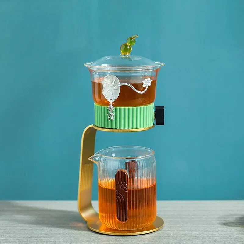Ancient Mystery Leaf Glass Teapot - Image 0