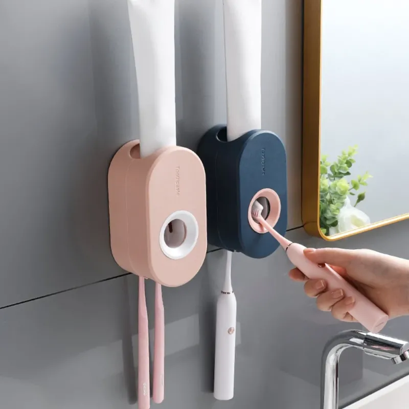 Elegant Wall-Mounted Toothpaste Holder Dispenser - Image 0