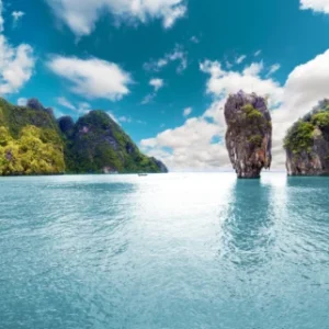 Spritzschutz-Insellandschaft in Thailand