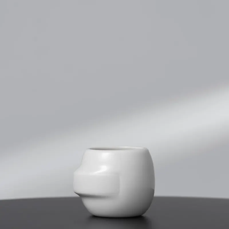 YUAN 03 - Kleine Tasse - griffloses Design aus Porzellan | HONiSTUDIO