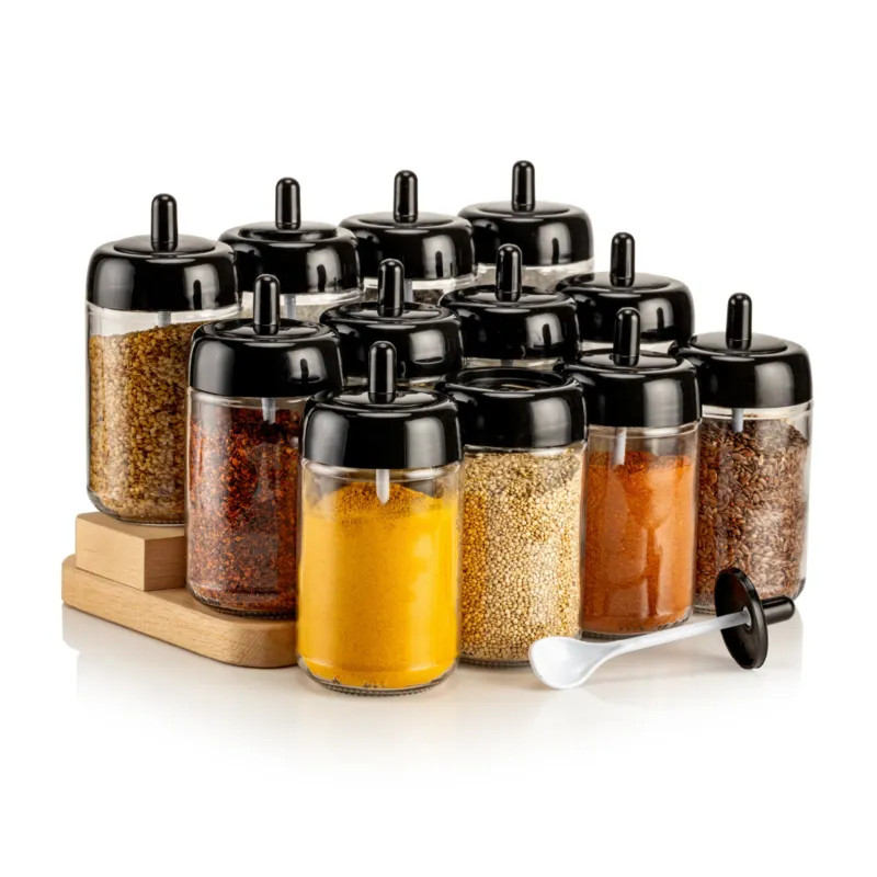 Gewürzgläser-Set mit Löffel – Groß