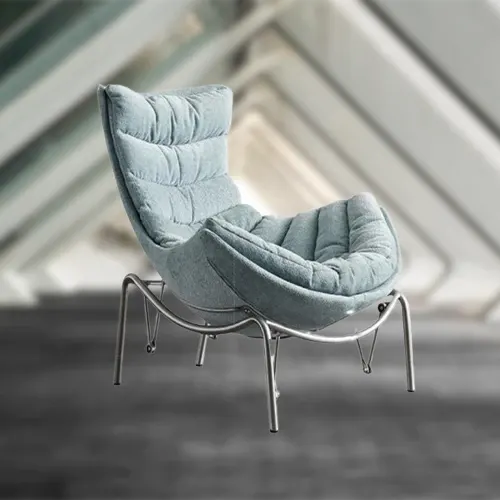 Relax Wave Casual Single Nordic Rocking Chair - Image 0