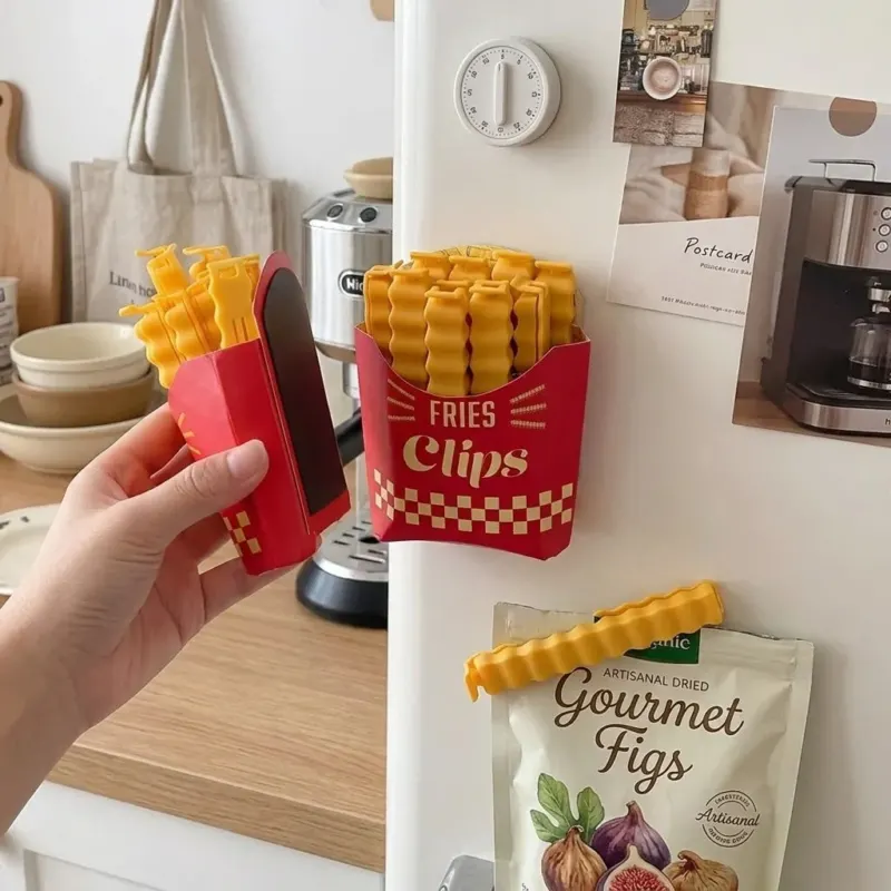Midnight Snack Magnetic French Fry Bag Sealing Clips - Image 0