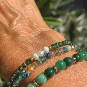 Armbånd GISELE Emerald – Sæt med 3 stk - VIAMAJA.DK