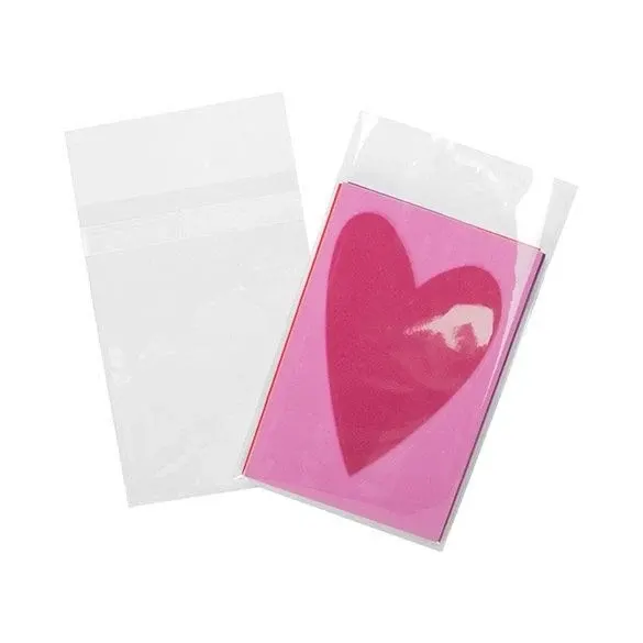 Plastic Bags 11.1x15.1cm Transparent Peel and Seal