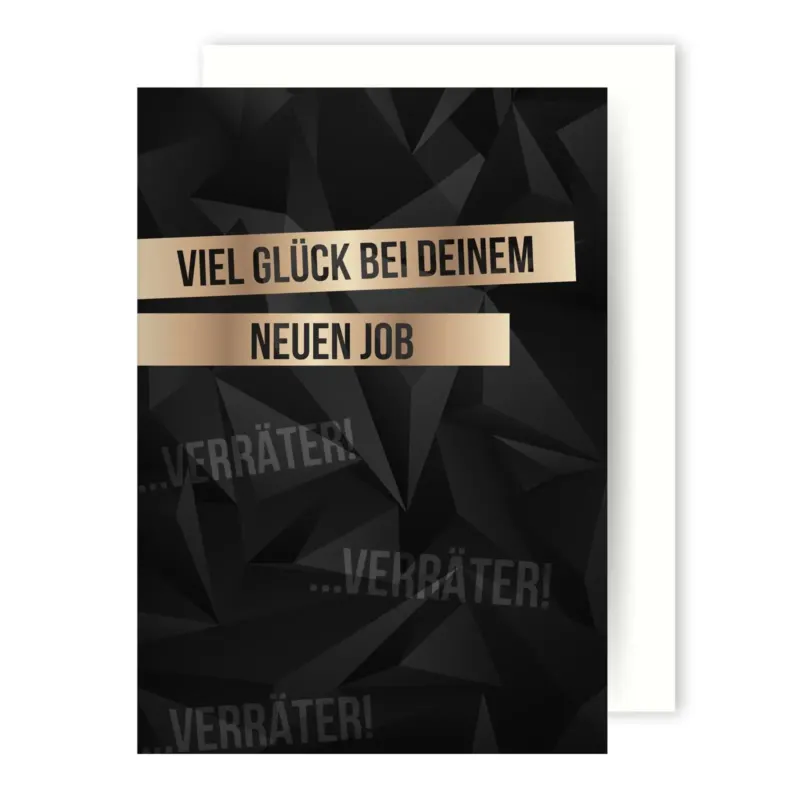 Bild: Abschiedskarte - Viel Glück in deinem neuen Job.