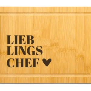 Bild: Bambus Schneidebrett - Lieblingschef.