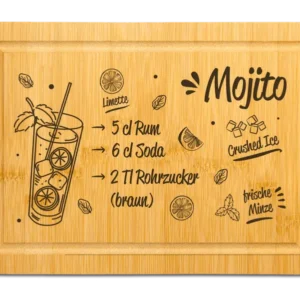 Bild: Bambus Schneidebrett - Mojito (Rezept).