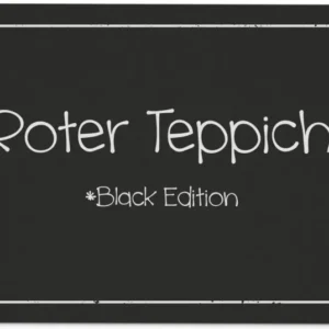 Bild: Fußmatte - Roter Teppich Black Edition.