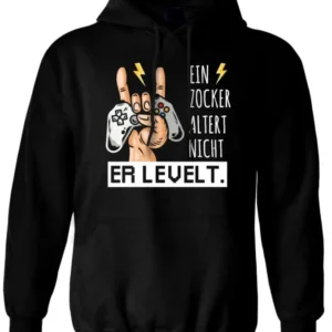 Bild: Hoodie - Ein Zocker altert nicht er levelt..