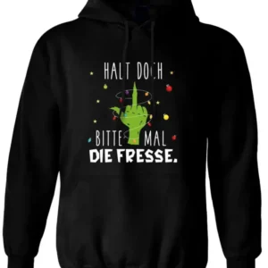 Bild: Hoodie - Weihnachtsmuffel - Halt doch bitte mal die Fresse. (Mittelfinger).