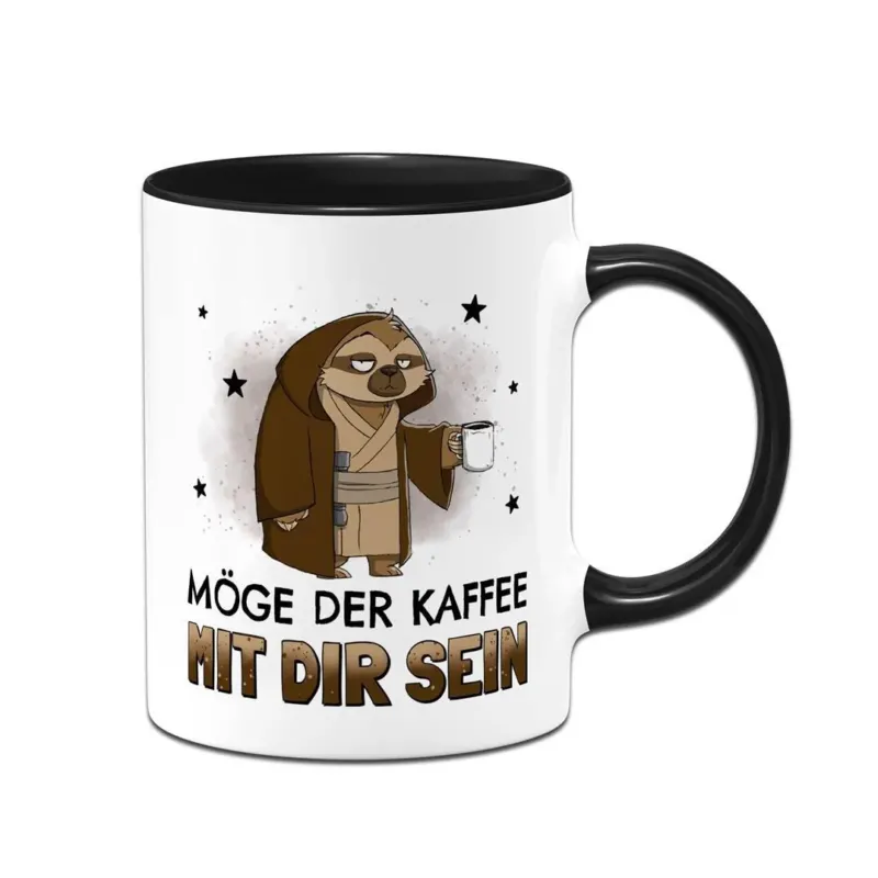 Bild: Sci-Fi Faultier Tasse - Möge der Kaffee mit Dir sein.