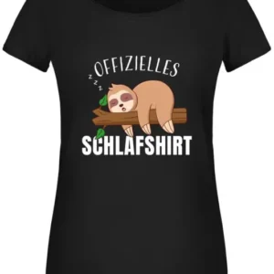 Bild: T-Shirt Damen - Faultier - Offizielles Schlafshirt.