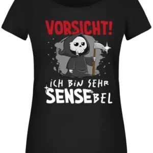 Bild: Sensebald T-Shirt Damen - Vorsicht! Ich bin SENSEbel.