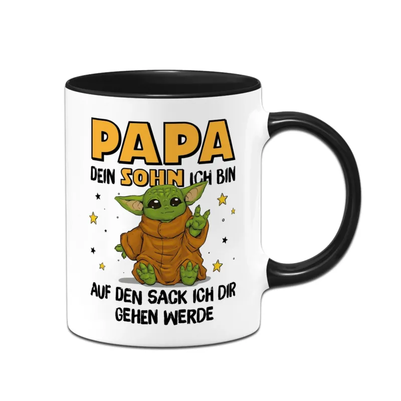 Bild: Tasse - Baby-Alien - Papa, dein Sohn ich bin - Auf den Sack ich dir gehen werde.