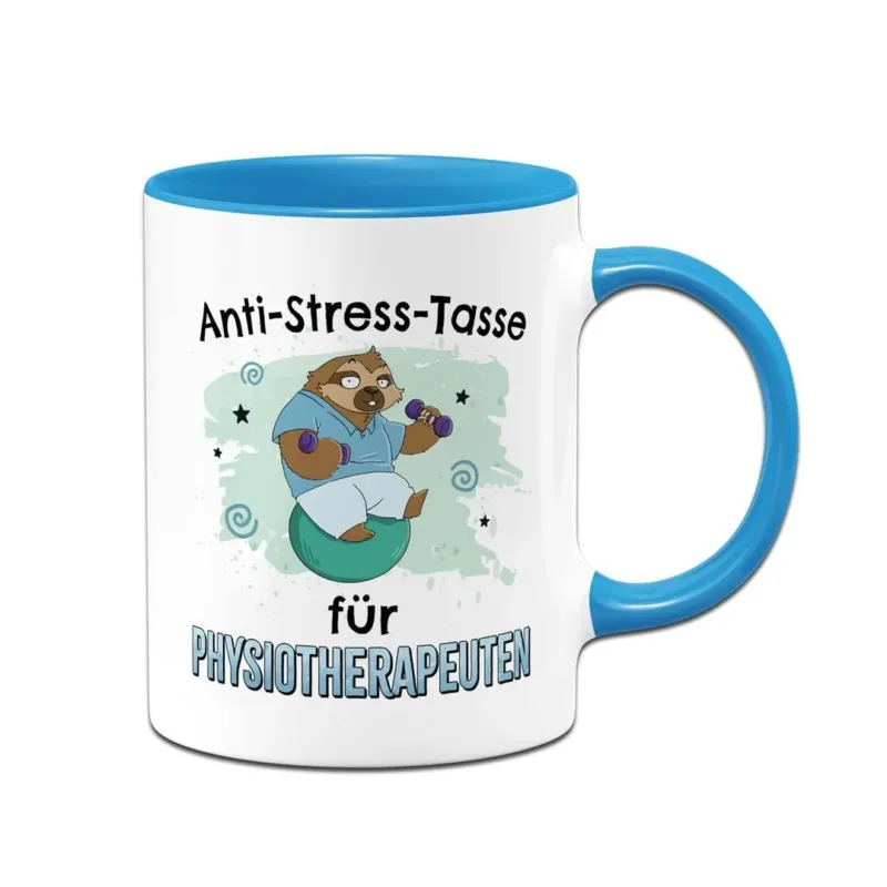 Bild: Tasse - Anti-Stress-Tasse für Physiotherapeuten - Ratzfatz das Faultier.