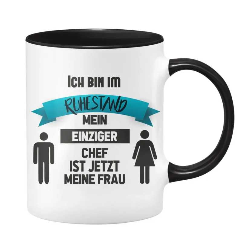 Bild: Tasse - Ich bin im Ruhestand - Mein einziger Chef ist jetzt meine Frau.