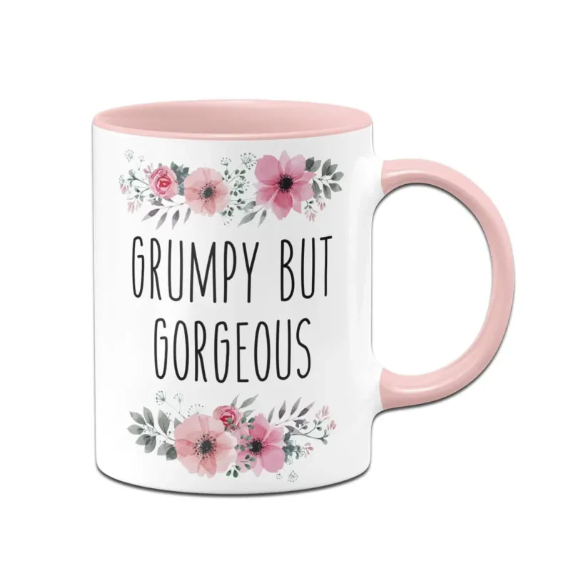Bild: Tasse - Grumpy but Gorgeous - blumig.
