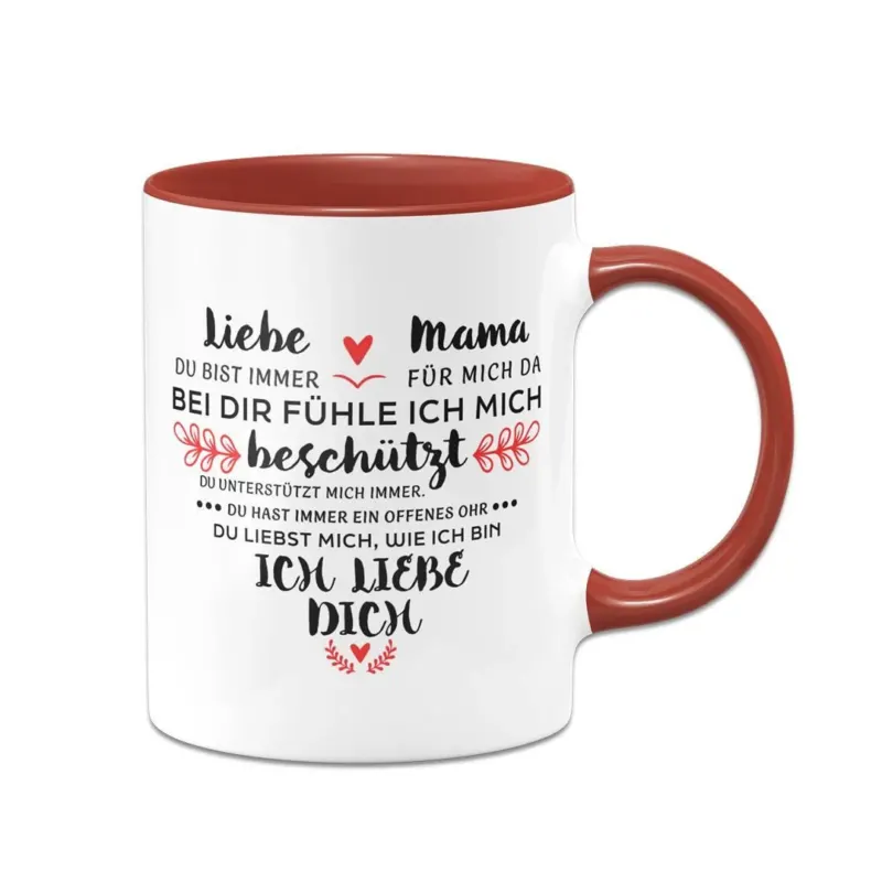 Bild: Tasse - Liebe Mama, ich liebe Dich.