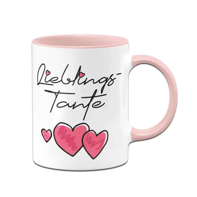 Bild: Tasse - Lieblings-Tante (Herzen).