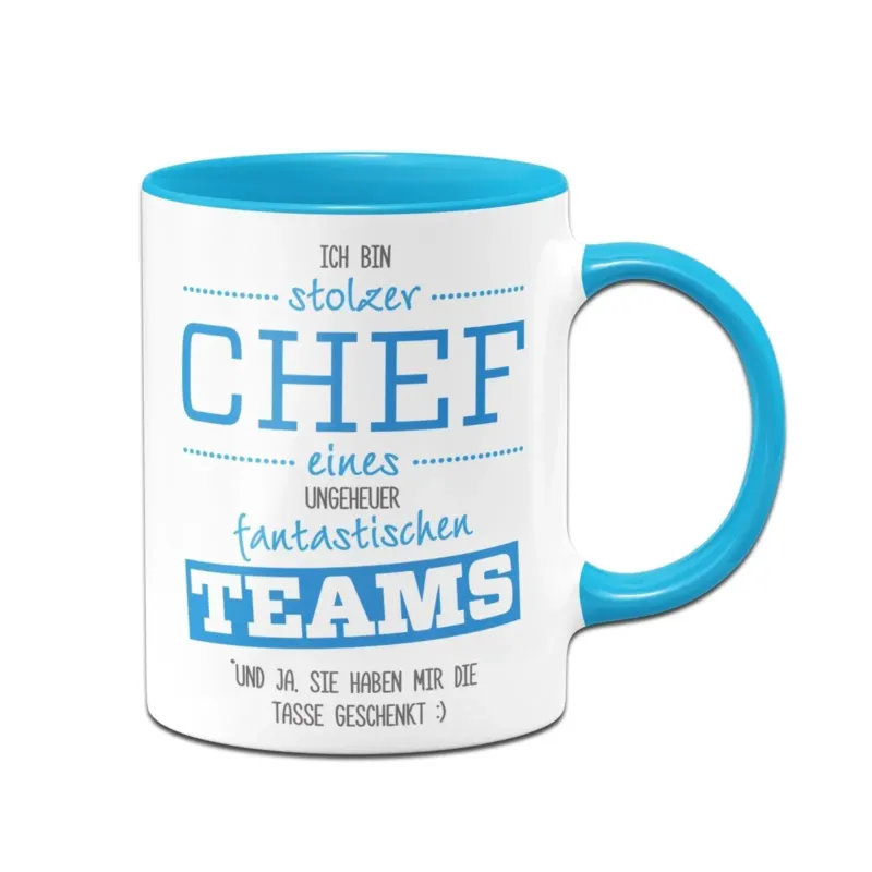 Bild: Tasse - Stolzer Chef eines fantastischen Teams.