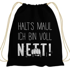 Bild: Turnbeutel - Halt's Maul Ich bin voll nett!.