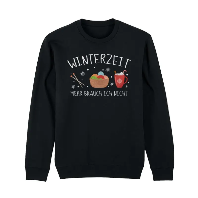Bild: Pullover - Winterzeit! Mehr brauch ich nicht (stricken).