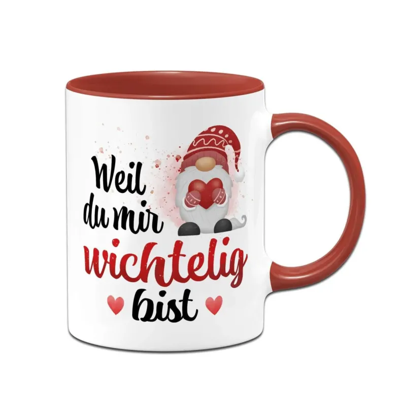 Bild: Tasse - Weil du mir wichtelig bist.