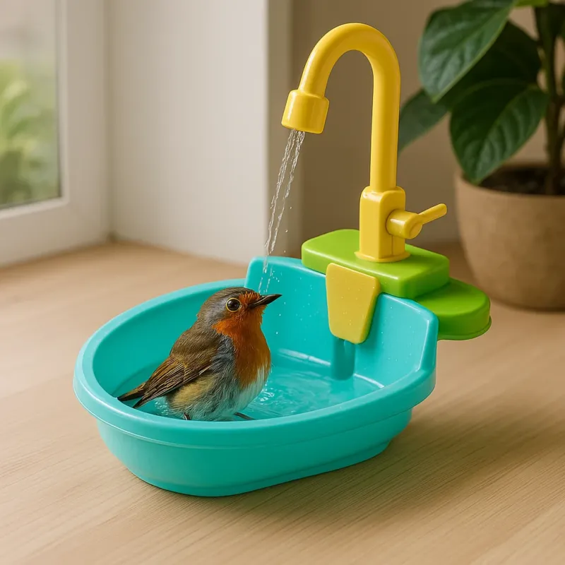Automatic Flowing Water Bird Bath Fountain - Image 0