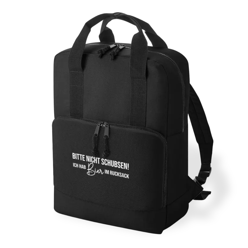 Bitte nicht schubsen ich hab Bier im Rucksack - Alleskönner-Rucksack