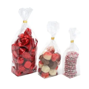 Block bottom bag 8+5x25cm OPP 40 my+silver cardboard (50 pcs)