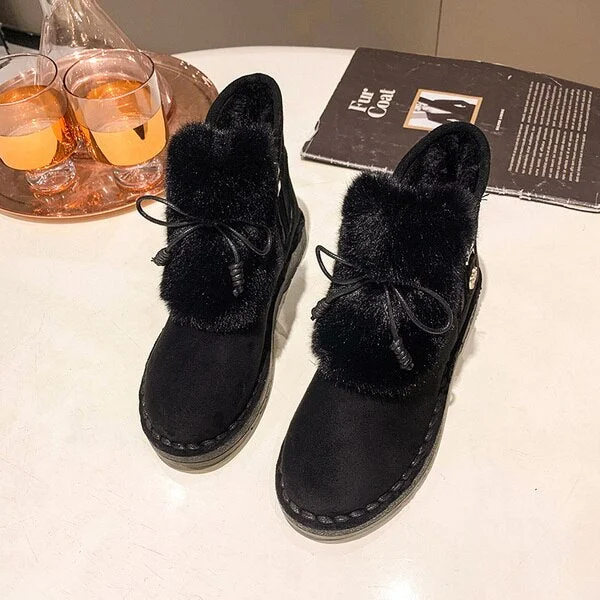 Chunky Padded Women Ankle Snow Boots - Image 0