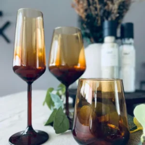 Champagneglas LUX - Ravfarvet 195ml - VIAMAJA.DK