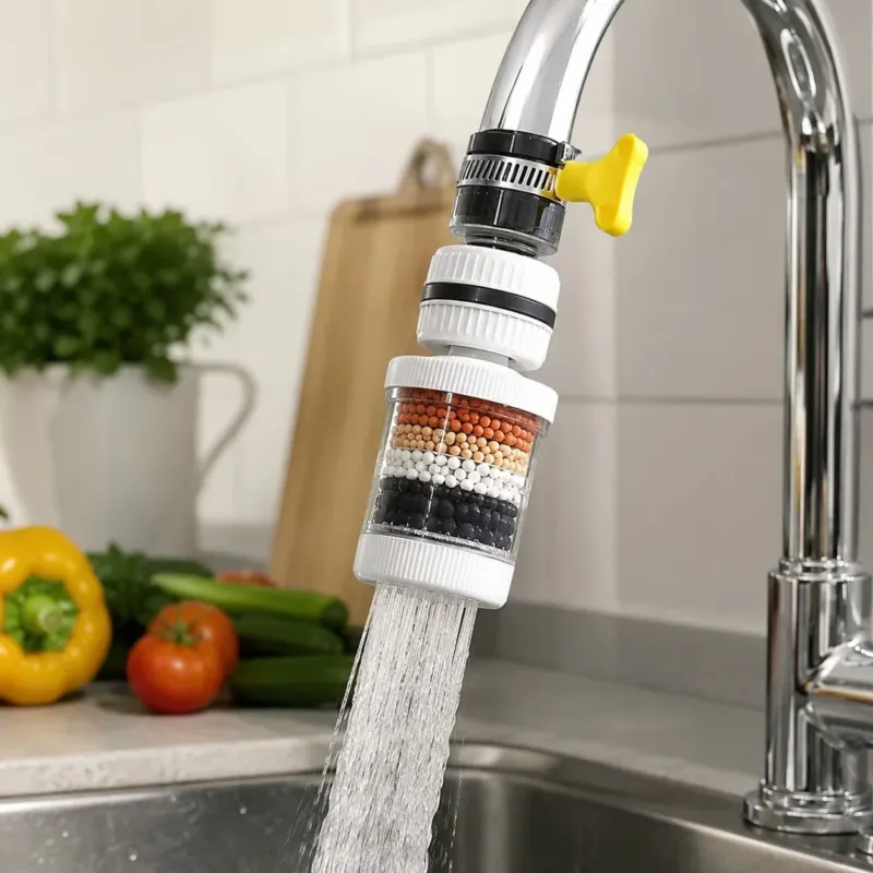 Pure Flow Full Rotating Universal Faucet Purifier Head