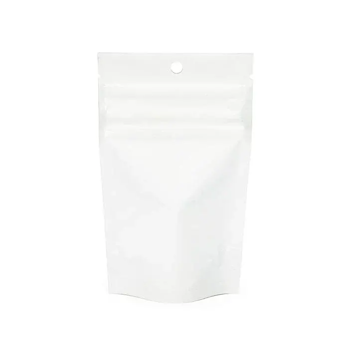 Child Resistant Stand Up Pouch White 7,9x5,1x13 cm