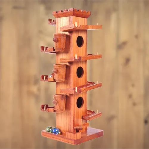 Marble Adventure Wooden Maze Ball Tower - Image 0