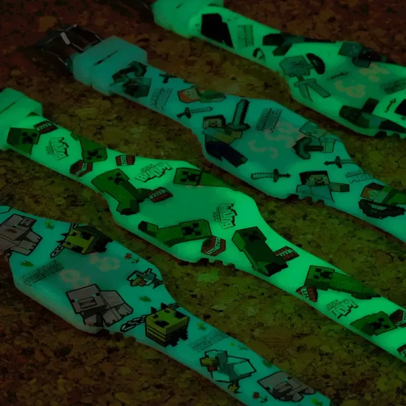 Silikon-Digitaluhr Minecraft Glow in the Dark