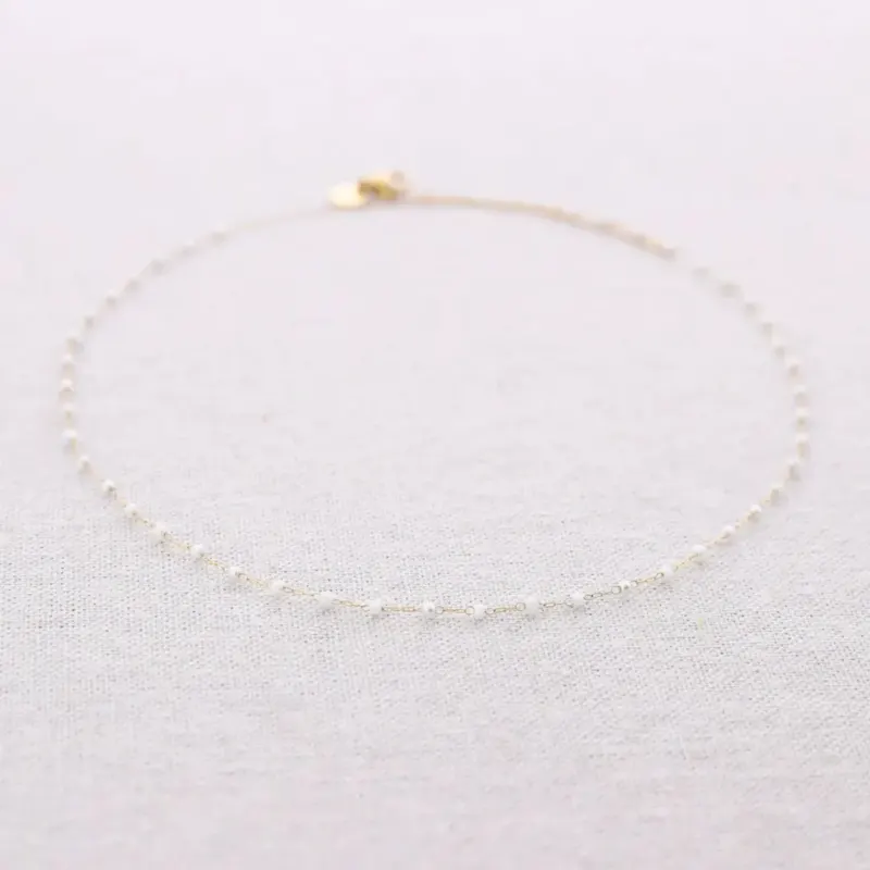 Damen Halskette 'Pearls' gold/weiß