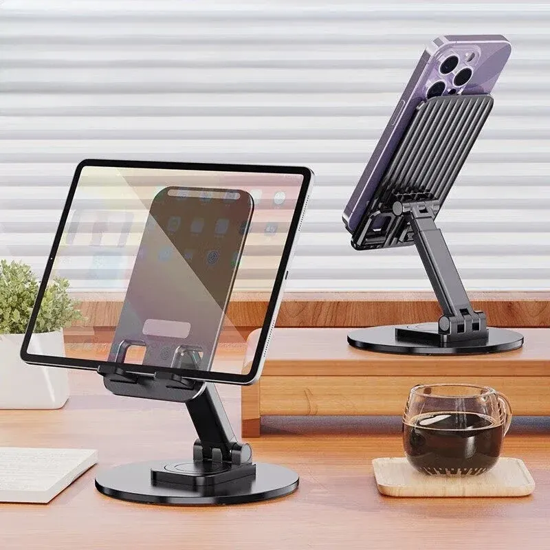 No Slip Rotating Foldable Metal Tablet Phone Stand - Image 0