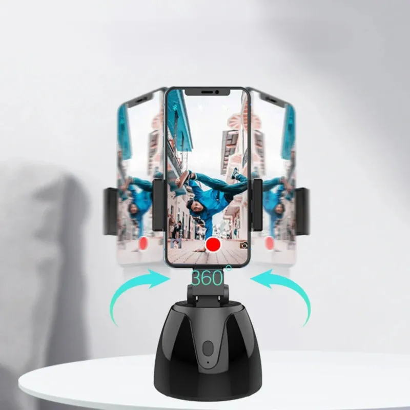 360 Auto Face Tracking Rotating Wireless Bluetooth Phone Holder - Image 0