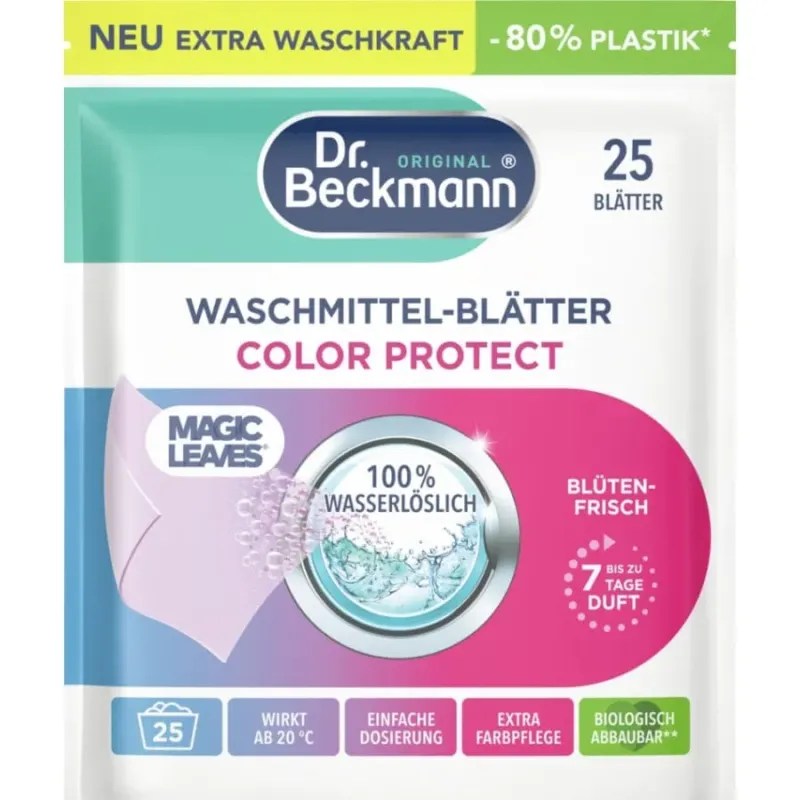 Dr. Beckmann Waschmittelblätter Colour Protect Blütenfrisch 25 Blätter