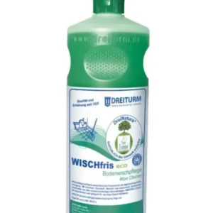 Grüne plastikflasche dreiturm wischfris eco wipe cleaner 1000 ml zur bodenpflege