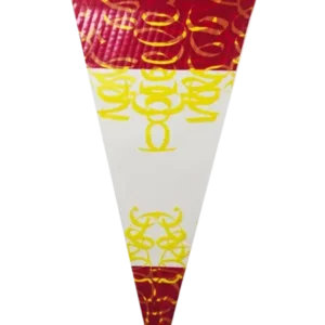 Conical bag 18x37cm 0.5 pounds red/yellow (250 pcs)
