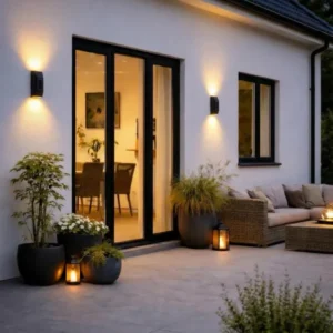 Wandleuchte mit Solarzellen – Up & Down